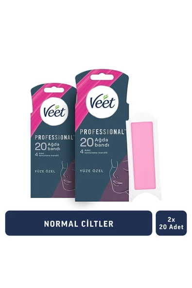 Veet Professyonel Ağda Bandı Hassas Promo 20'li 2 Adet ürün görseli 1