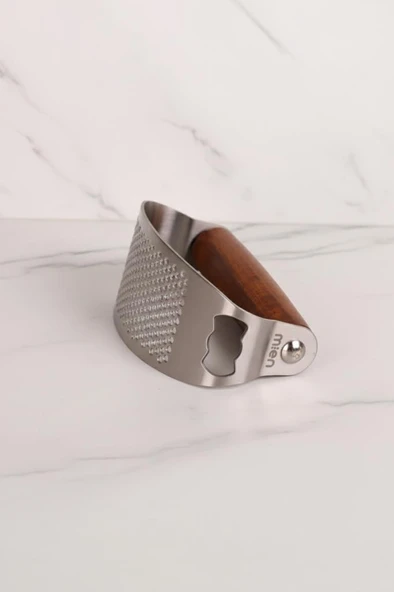 Mien Prateg Akasya Saplı Sarımsak Ezici Ergonomik - Resim 3