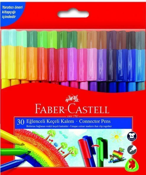 Faber-Castell Eğlenceli Keçeli Kalem 30'lu ürün görseli