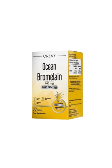 Ocean Bromelain 60 Kapsül ürün görseli 1