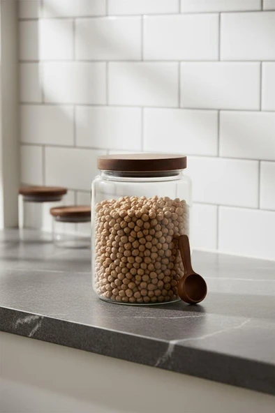 Mien Akasya Mega Cam Bakliyat Kavanozu Saklama Kavanozu 3000ml - Resim 2