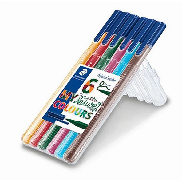 Staedtler Keçeli Kalem 6Lı Natural 323 Sb6Cs2 ürün görseli