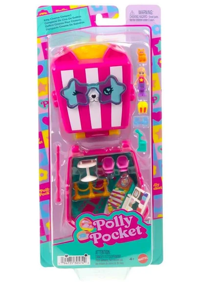 Polly Pocket Kedicik Sineması Mini Oyun Seti JFV01 ürün görseli