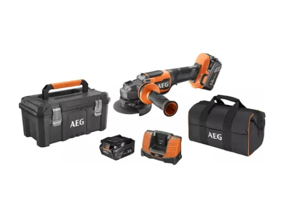 Aeg Bews 18-115BLPX2-502T 2x5.0Ah Çift Akülü Kömürsüz Avuç Taşlama- 4935492109 ürün görseli