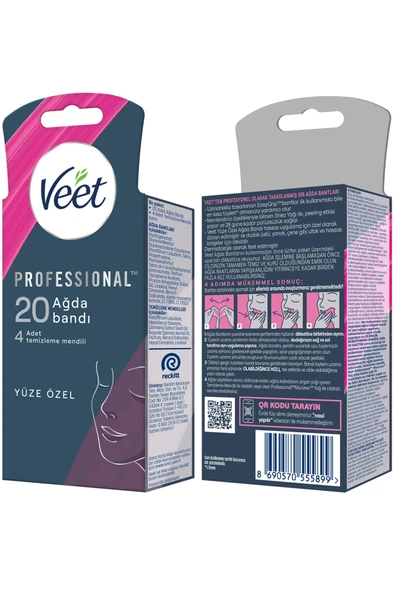 Veet Professyonel Ağda Bandı Hassas Promo 20'li 2 Adet - Resim 7