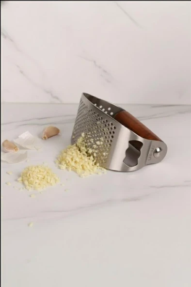 Mien Prateg Akasya Saplı Sarımsak Ezici Ergonomik - Resim 4