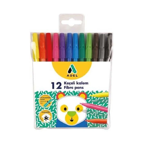 Adel Keçeli Kalem 12 Renk ürün görseli
