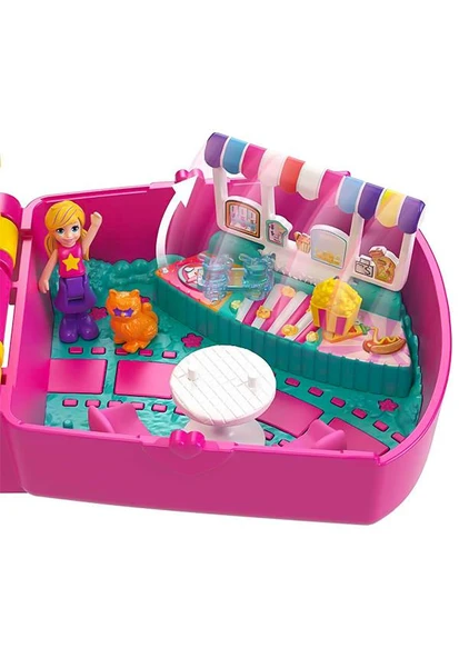 Polly Pocket Kedicik Sineması Mini Oyun Seti JFV01 - Resim 3