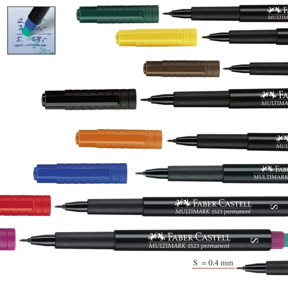 Faber-Castell Permanent (S) 8'li Takım - Resim 2