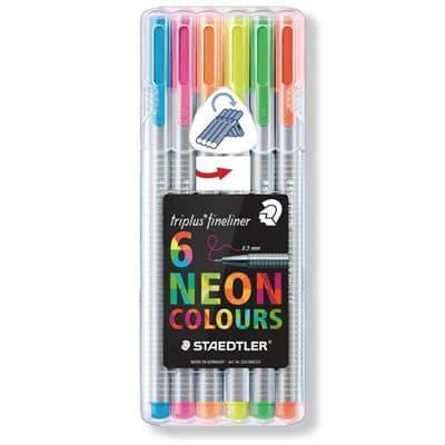 Staedtler Fineliner Triplus Kalem 6 Li Neon 334 Sb6Cs3 ürün görseli