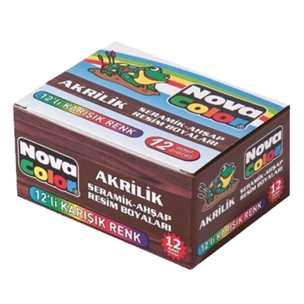 Nova Color Akrilik Boya 12 Renkli Set Nc-179 ürün görseli