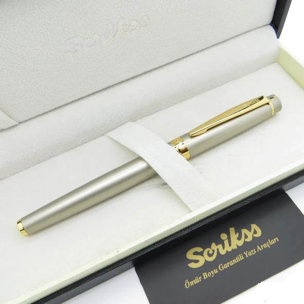 Scrikss 38 Dolma Kalem Seten Altın - Resim 2