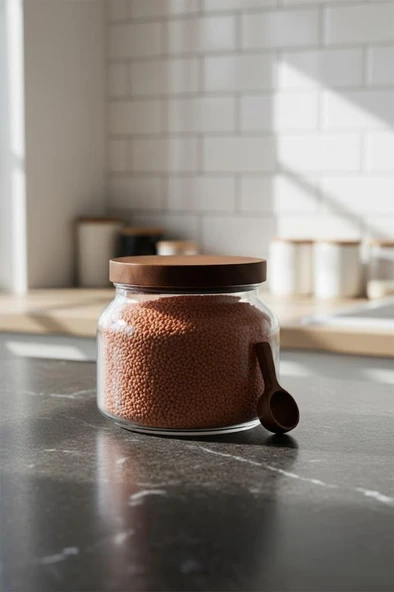 Mien Akasya Mega Cam Bakliyat Kavanozu Saklama Kavanozu 2000ml - Resim 2