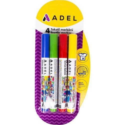 Adel Tekstil Markörü 4 Renk 2201000032 ürün görseli
