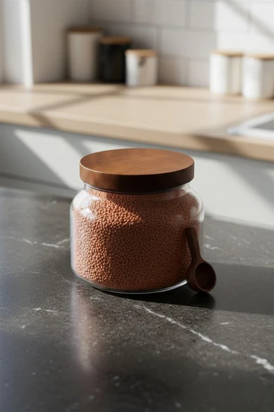 Mien Akasya Mega Cam Bakliyat Kavanozu Saklama Kavanozu 2000ml - Resim 3