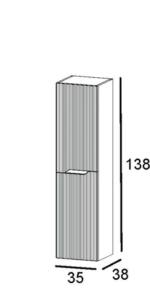 Denko Tiran 100 cm Beyoğlu Gri Banyo Dolabı Takımı ve Boy Dolabı - Resim 3