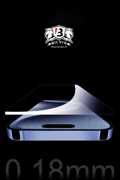 Litae Trend BFS  iPhone 16 Pro Bilvis 0.18mm Plus Cam Ekran Koruyucu - Resim 3