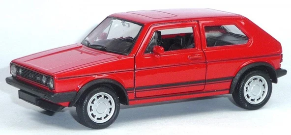 Welly Volkwagen Golf I GTI Kırmızı 3 Kapılı Model Araba ürün görseli 1