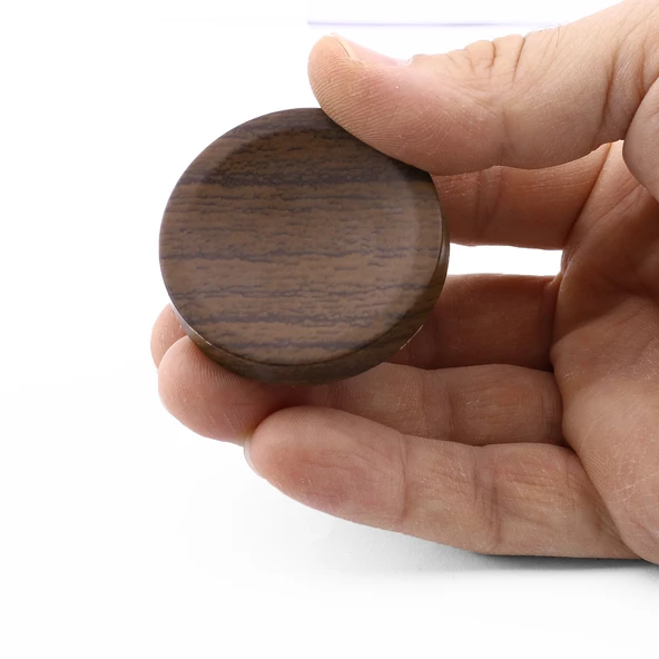 Bohem Tek Vidalı İç Bükey Plastik Düğme Kulp Kestane Kahvesi Renk Mobilya Dolap Çekmece Kulpu Kulbu - Resim 5