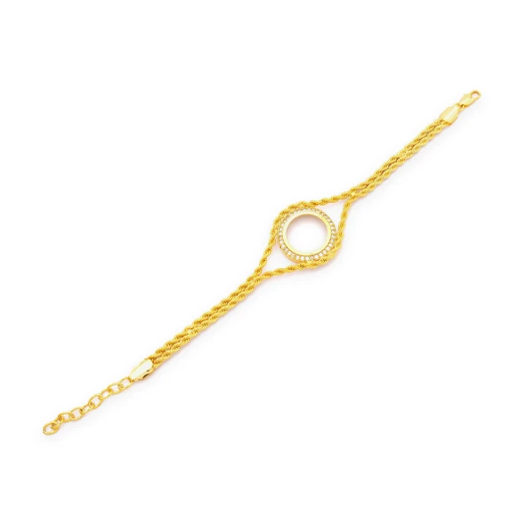 Altın Kapmalama İmitasyon Çerçeve Bileklik BLK-1150 ürün görseli