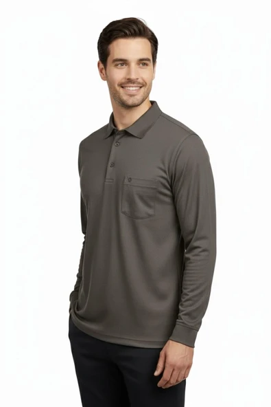 Erkek Gömlek Yaka Kol Manşetli Cepli Sweat 4249 BGL-ST04862 - Resim 6