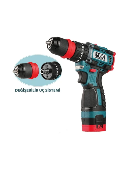 CATPOWER 1360 16 V Li-Ion 2.0 Ah Kömürsüz Akülü Vidalama - 3