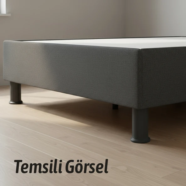 Keson 4 Adet 12 cm Siyah Plastik Mobilya Baza Tv Ünitesi Yükseltme Ayağı Destek Ayağı - Resim 3