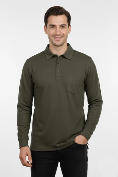 Erkek Gömlek Yaka Kol Manşetli Cepli Sweat 4249 BGL-ST04862 - Resim 10