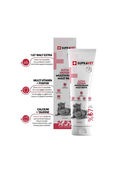 Supravet KITTEN MOTHER MULTİ VİTAMİN MALT PASTE 100 GR ürün görseli