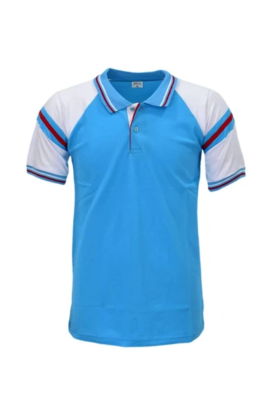 Kolej Erkek Polo Yaka Tişört Anadolu Turkuaz Aal BGL-ANDT-7 - Resim 2