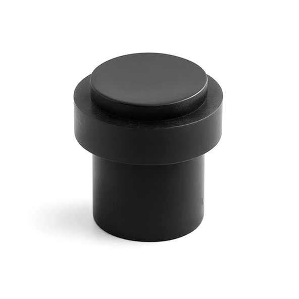 Kapı Stoperi Metal Siyah Düz Model Vidalı Montaj Kauçuk Başlıklı Kapı Tamponu Durdurucu Koruyucu - Resim 6