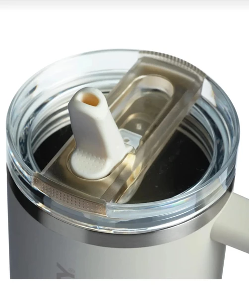 Stanley The Quencher Protour Flip Straw Sızdırmaz Pipetli Termos 1,18 LT Krem - Resim 3