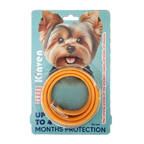 Kinven Bit Pire Uzaklaştırıcı Köpek Tasması Turuncu 60 Cm ürün görseli 1