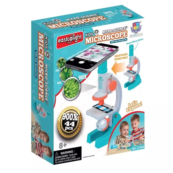 Eğitici Çocuk Mikroskop Set 100/450/900X 44 Parça - Resim 2