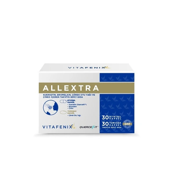 Vitafenix Allextra Kuersetin Çörek Otu Yağı 30 + 30 Kapsül ürün görseli