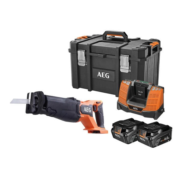 AEG BUS18BL2-602MB 2x6.0Ah Çift Akülü Kömürsüz Kılıç Testere - 493550074 - 3