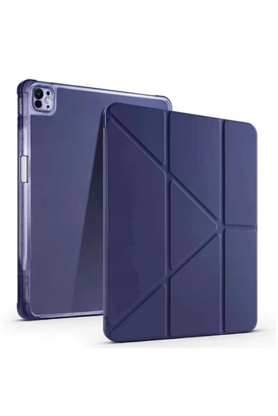 Litae Trend BFS  iPad Pro 13 (2024) Kılıf Kalemlikli Mars Tablet Kılıfı - Lacivert ürün görseli