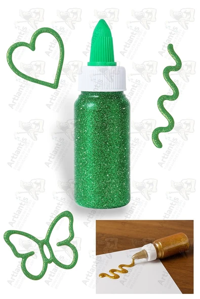 Simli Yapıştırıcı 50 gr 1 Adet Bubu Simli Uhu 6 lı Anasınıfı Kreş Süsleme Etkinlik Yıkanabilir Zararsız - 8