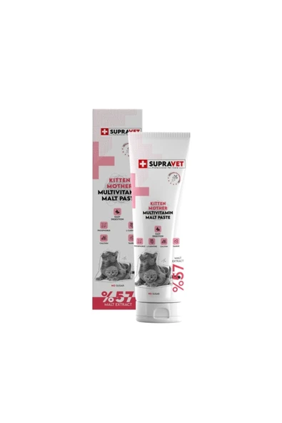 Supravet KITTEN MOTHER MULTİ VİTAMİN MALT PASTE 100 GR - Resim 2