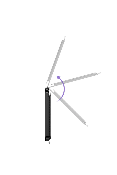 Hoco. E91I Tiger Smart Apple Find My Özellikli Kablosuz Şarj Destekli Magsafe Kartlık - Siyah - Resim 7