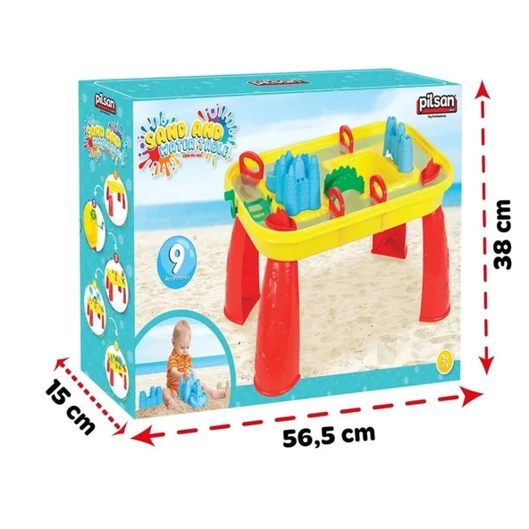 Eğitici Kum ve Su Oyunu Seti - Çocuklar İçin Eğlence - Resim 4