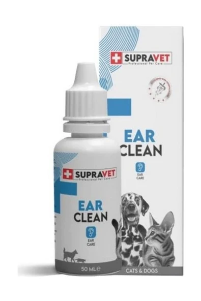 Supravet Kedi Köpek Kulak Temizleme Solüsyonu 50 ml ürün görseli