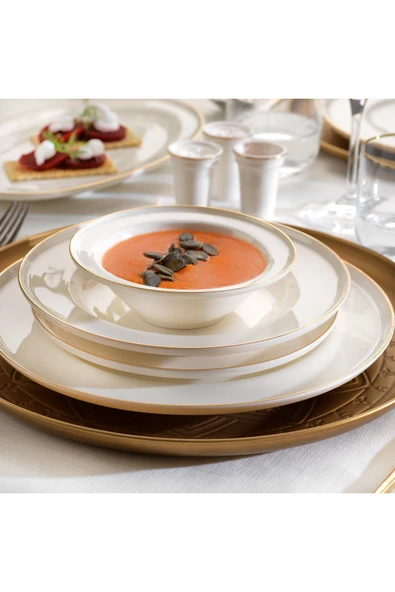 Schafer Mandy Gold 56 Parça 12 Kişilik Yemek Takımı ürün görseli 1