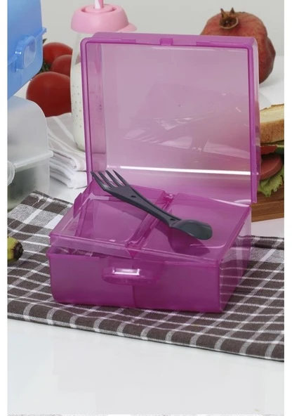 Herevin Mor Beslenme Kutusu 860 Ml 14x14x9 - 3