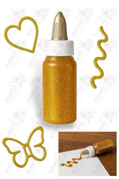 Simli Yapıştırıcı 50 gr 1 Adet Bubu Simli Uhu 6 lı Anasınıfı Kreş Süsleme Etkinlik Yıkanabilir Zararsız