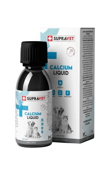 Supravet Calcium Kedi Ve Köpek İçin Sıvı Kalsiyum Damla 100ml - Resim 4