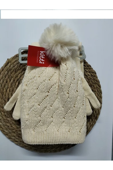Kitti Atkı Bere Eldiven Takımı 3 Lü Set ürün görseli 1