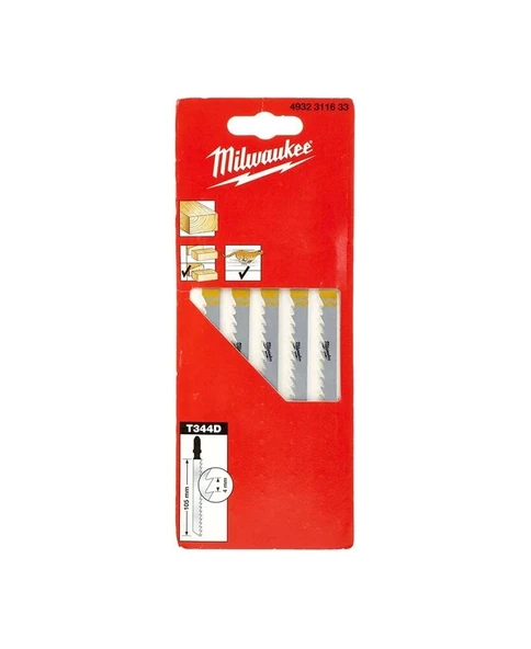 Milwaukee Ahşap Dekupaj Bıçağı T344D 105 mm Hızlı Kesim 5'li- 4932311633 ürün görseli