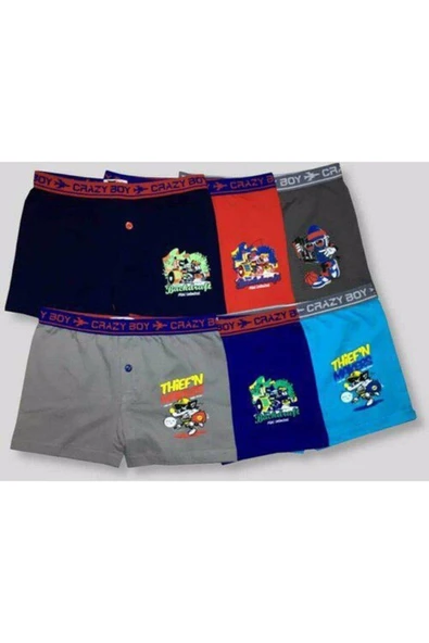 Tutku Baskılı Çocuk Boxer 6’lı ürün görseli 1
