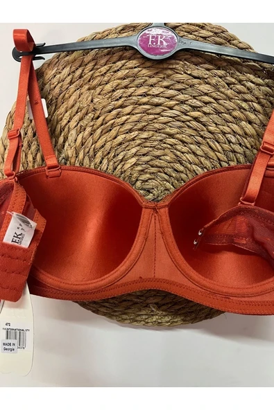 F.K İthal Kaliteli Askısı Çıkarılabilen Kalitesi Straplez dolgusuz Lotus Sütyen - Resim 5